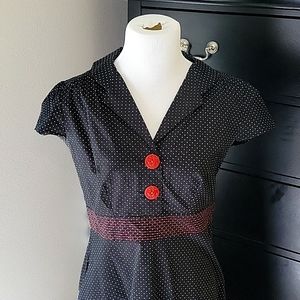 NEW Polka-dot Black Dress